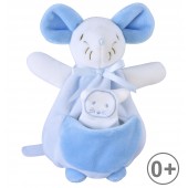 CAJOU®, DOUDOU MOUCHOIR SOURIS BLEU