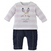 ENSEMBLE PANTALON ROSE 2 PIECES