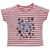 T-SHIRT RAYE ROSE
