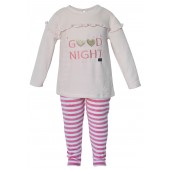 PYJAMA FILLE 2 PIECES ROSE 2/8 ANS