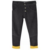 PANTALON VELOURS FILLE ANTHRACITE