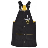 ROBE SALOPETTE VELOURS FILLE ANTHRACITE