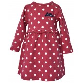 ROBE ROUGE A POIS 2/8 ANS