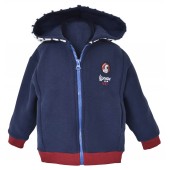CARDIGAN GARCON MICRO POLAIRE MARINE