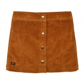 JUPE VELOURS FILLE CARAMEL