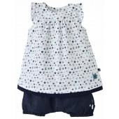 ENSEMBLE ROBE ET BLOOMER MENTHE A L'EAU