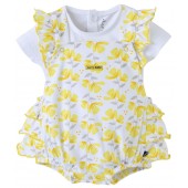 TEE-SHIRT ET SALOPETTE COURTE BEBE FILLE MIMOSA