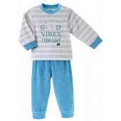 PYJAMA GARCON 2 PIECES GRIS CHINE 2/8 ANS