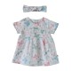 ROBE + BANDEAU EDELWEISS EN VOILE COTON  Sucre Orge