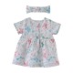 ROBE + BANDEAU EDELWEISS EN VOILE COTON  Sucre Orge