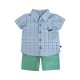 CHEMISE ET BERMUDA BEBE EVRARD Sucre Orge