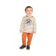 TEE SHIRT JIMY INTERLOCK MANCHES LONGUES ENFANT Sucre Orge