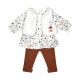 TUNIQUE PANTALON GILET SS MCHES FRANCETTE Sucre Orge