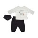 TSHIRT PANTALON BAVOIR MATT MAILLE NAISSANCE Sucre Orge