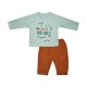 TEE SHIRT PANTALON IAEL INTERLOCK BEBE Sucre Orge