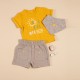 TSHIRT SHORT BAVOIR LEO Sucre Orge