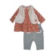 TUNIC GILET SS MCHES PANTALON PETRA Sucre Orge