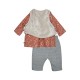 TUNIC GILET SS MCHES PANTALON PETRA Sucre Orge