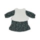 ROBE GILET SS MCHES MONA VELOURS COTELE BEBE Sucre Orge