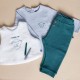 TSHIRT PANTALON DEBARDEUR MARIN MAILLE NAISSANCE Sucre Orge