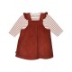 TSHIRT ROBE SALMA VELOURS COTELE Sucre Orge
