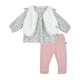 TUNIC LEGGING GILET S/S MCHES SANDY Sucre Orge