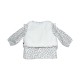 TUNIC LEGGING GILET S/S MCHES SANDY Sucre Orge