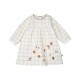 ROBE COLLANT SOLEINA TISSE TEINT MANCHES LONGUES Sucre Orge