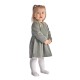 ROBE SIMONE VELOURS COTELE MANCHES LONGUES  Sucre Orge