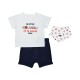 TSHIRT SHORT BAVOIR LEE MAILLE NAISSANCE Sucre Orge