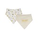 LOT DE 2 BAVOIRS BANDANA IBOLI MAILLE Sucre Orge