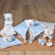 DOUDOU MOUCHOIR OURS Sucre Orge
