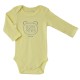 LOT DE 2 BODIES BEBE JAUNE/IMPRIME Sucre Orge