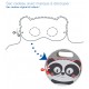 SAC CADEAU "PANDA" GRIS Sucre d'orge