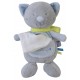 DOUDOU MOUCHOIR CHAT Sucre Orge