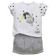 JUPE + T-SHIRT GRIS Sucre Orge