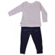 PYJAMA FILLE ANTHRACITE/ROSE  2/8 ANS Sucre Orge