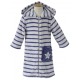 ROBE DE CHAMBRE RAYE MARINE/GRIS Sucre Orge