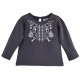 SWEAT SHIRT FILLE ANTHRACITE "BEST DAY" Sucre Orge