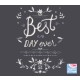 TEE SHIRT FILLE ANTHRACITE "BEST DAY" Sucre Orge