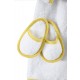 PEIGNOIR AVEC MULES BLANC Sucre Orge