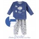 PYJAMA 2 PIECES BLEU MODELE BERNARDO Sucre Orge