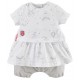 ENSEMBLE ROBE ET BLOOMER BEBE FILLE sucre d'orge