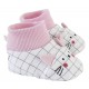 CHAUSSONS FILLE EN MOLLETON 0/6 MOIS Sucre Orge