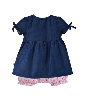 ROBE EN JEAN BLOOMER ELEA Sucre Orge