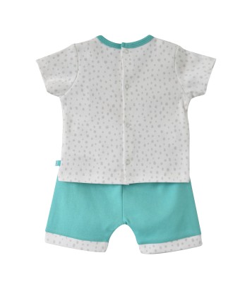 T-SHIRT ET SHORT INTERLOCK ENESS Sucre Orge