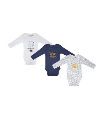 LOT DE 3 BODIES MAIDI Sucre Orge
