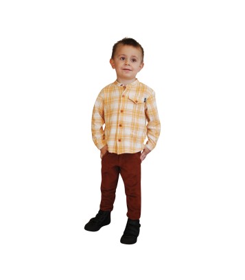 PANTALON VELOURS COTELE FEDY Sucre Orge