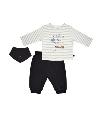 TSHIRT PANTALON BAVOIR MATT MAILLE NAISSANCE Sucre Orge
