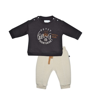 SWEAT PANTALON MYLAN MAILLE BEBE Sucre Orge